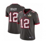 Tampa Bay Buccaneers #12 Tom Brady  Pewter Jersey 2021 Super Bowl LV
