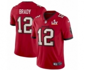 Tampa Bay Buccaneers #12 Tom Brady Red Jersey 2021 Super Bowl LV