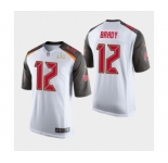 Tampa Bay Buccaneers #12 Tom Brady White Super Bowl LV Jersey