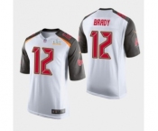 Tampa Bay Buccaneers #12 Tom Brady White Super Bowl LV Jersey