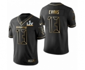 Tampa Bay Buccaneers #13 Mike Evans Black Golden Super Bowl LV Jersey