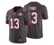 Tampa Bay Buccaneers #13 Mike Evans Pewter 2021 Super Bowl LV Jersey