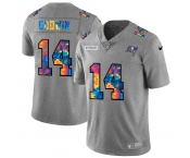 Tampa Bay Buccaneers #14 Chris Godwin Men's Nike Multi-Color 2020 NFL Crucial Catch NFL Jersey Greyheather