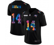 Tampa Bay Buccaneers #14 Chris Godwin Men's Nike Multi-Color Black 2020 NFL Crucial Catch Vapor Untouchable Limited Jersey