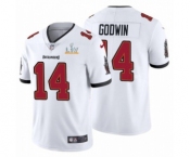 Tampa Bay Buccaneers #14 Chris Godwin White 2021 Super Bowl LV Jersey