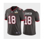 Tampa Bay Buccaneers #18 Tyler Johnson Pewter Super Bowl LV Jersey