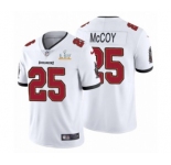Tampa Bay Buccaneers #25 LeSean McCoy White 2021 Super Bowl LV Jersey