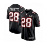 Tampa Bay Buccaneers #28 Leonard Fournette Black game Super Bowl LV Jersey