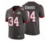 Tampa Bay Buccaneers #34 Mike Edwards Pewter 2021 Super Bowl LV Jersey