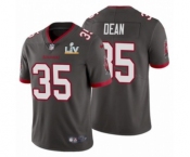 Tampa Bay Buccaneers #35 Jamel Dean Pewter 2021 Super Bowl LV Jersey