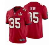 Tampa Bay Buccaneers #35 Jamel Dean Red 2021 Super Bowl LV Jersey