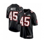 Tampa Bay Buccaneers #45 Devin White Black game Super Bowl LV Jersey