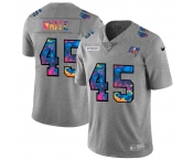 Tampa Bay Buccaneers #45 Devin White Men's Nike Multi-Color 2020 NFL Crucial Catch NFL Jersey Greyheather