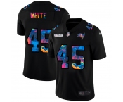 Tampa Bay Buccaneers #45 Devin White Men's Nike Multi-Color Black 2020 NFL Crucial Catch Vapor Untouchable Limited Jersey