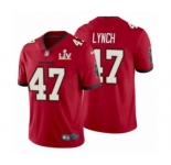 Tampa Bay Buccaneers #47 John Lynch Red 2021 Super Bowl LV Jersey