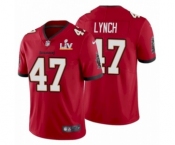 Tampa Bay Buccaneers #47 John Lynch Red 2021 Super Bowl LV Jersey