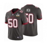 Tampa Bay Buccaneers #50 Vita Vea Pewter 2021 Super Bowl LV Jersey