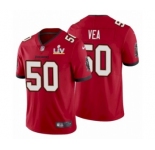 Tampa Bay Buccaneers #50 Vita Vea Red 2021 Super Bowl LV Jersey