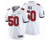 Tampa Bay Buccaneers #50 Vita Vea White 2021 Super Bowl LV Jersey