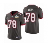 Tampa Bay Buccaneers #78 Tristan Wirfs Pewter Super Bowl LV Jersey