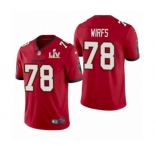 Tampa Bay Buccaneers #78 Tristan Wirfs Red 2021 Super Bowl LV Jersey
