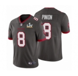 Tampa Bay Buccaneers #8 Bradley Pinion Pewter 2021 Super Bowl LV Jersey