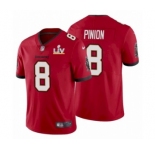 Tampa Bay Buccaneers #8 Bradley Pinion Red 2021 Super Bowl LV Jersey