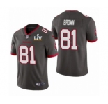 Tampa Bay Buccaneers #81 Antonio Brown Pewter 2021 Super Bowl LV Jersey