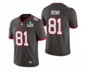 Tampa Bay Buccaneers #81 Antonio Brown Pewter 2021 Super Bowl LV Jersey