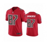 Tampa Bay Buccaneers #87 Rob Gronkowski Color Rush Limited Red Jersey