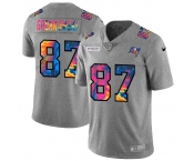 Tampa Bay Buccaneers #87 Rob Gronkowski Men's Nike Multi-Color 2020 NFL Crucial Catch NFL Jersey Greyheather