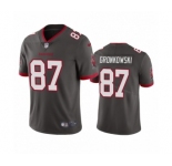 Tampa Bay Buccaneers #87 Rob Gronkowski Pewter Vapor Limited Jersey