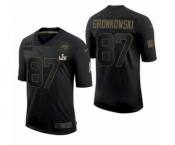 Tampa Bay Buccaneers #87 Rob Gronkowski Salute To Service Jersey Super Bowl LV