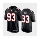 Tampa Bay Buccaneers #93 Ndamukong Suh Black game Super Bowl LV Jersey