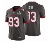 Tampa Bay Buccaneers #93 Ndamukong Suh Pewter Super Bowl LV Jersey