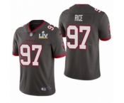 Tampa Bay Buccaneers #97 Simeon Rice Pewter 2021 Super Bowl LV Jersey