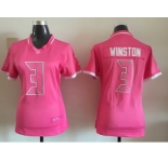 2015 Women Nike Tampa Bay Buccaneers #3 Winston pink jerseys