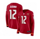 Women Nike Tampa Bay Buccaneers #12 Chris Godwin Limited Red Therma Long Sleeve NFL Jersey