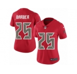 Women Nike Tampa Bay Buccaneers #25 Peyton Barber Limited Red Rush Vapor Untouchable NFL Jersey