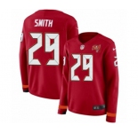 Women Nike Tampa Bay Buccaneers #29 Ryan Smith Limited Red Therma Long Sleeve NFL Jersey