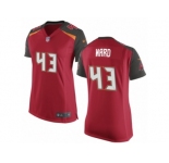 Women Nike Tampa Bay Buccaneers #43 T.J. Ward Game Red Team Color NFL Jersey