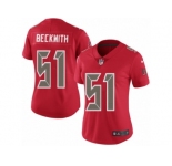 Women Nike Tampa Bay Buccaneers #51 Kendell Beckwith Limited Red Rush Vapor Untouchable NFL Jersey