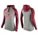 Women Nike Tampa Bay Buccaneers Performance Hoodie Grey & Red_2
