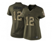 Women's Nike Tampa Bay Buccaneers #12 Chris Godwin Limited Green Salute to Service NFL Jersey