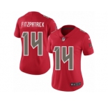 Women's Nike Tampa Bay Buccaneers #14 Ryan Fitzpatrick Limited Red Rush NFL Jersey