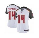 Women's Nike Tampa Bay Buccaneers #14 Ryan Fitzpatrick White Vapor Untouchable Limited Player NFL Jersey