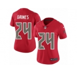 Women's Nike Tampa Bay Buccaneers #24 Brent Grimes Limited Red Rush NFL Jersey