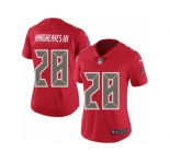 Women's Nike Tampa Bay Buccaneers #28 Vernon Hargreaves III Limited Red Rush NFL Jersey