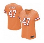 Women's Nike Tampa Bay Buccaneers #47 John Lynch Game Orange Glaze Alternate NFL Jersey