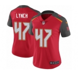 Women's Nike Tampa Bay Buccaneers #47 John Lynch Red Team Color Vapor Untouchable Limited Player NFL Jersey